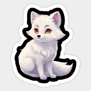 Cute Arctic Fox Sticker